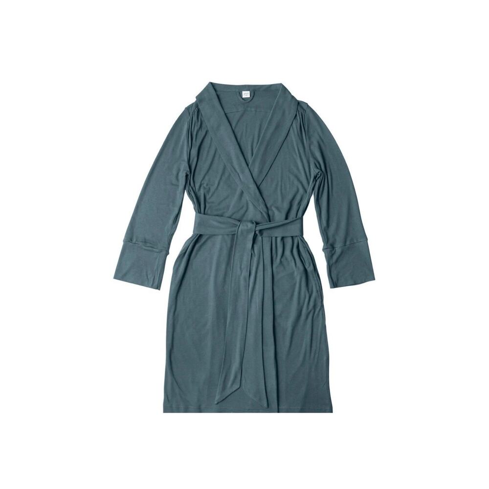 GOUMI Kids Womens Robe Maternity Postpartum XL/XXL Bamboo Cotton Midnight Blue